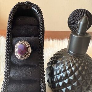 C19 Beautiful Purple Charoite Ring set in 92.5% Silver Setting